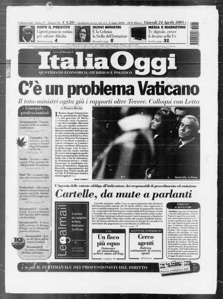 Italia oggi : quotidiano di economia finanza e politica